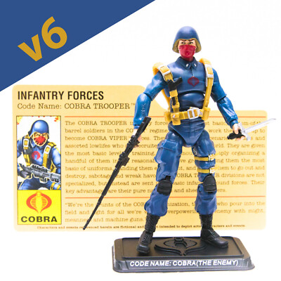 2007 Hasbro GI Joe 25th Anniversary COBRA TROOPER v6 Figure 100% Complete 