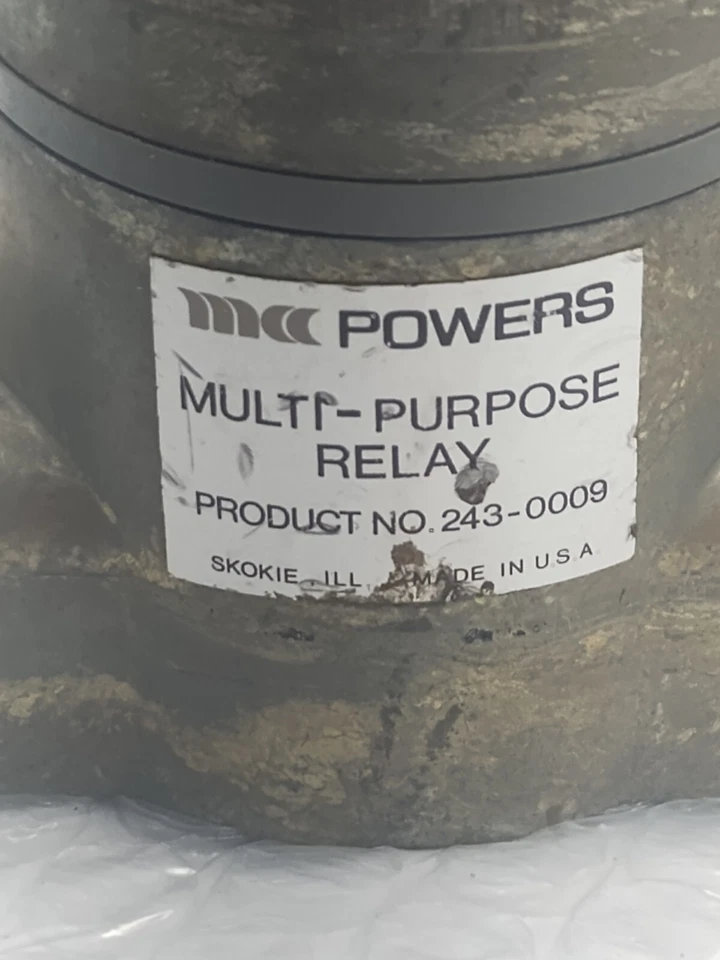 Powers 243-0009 multi purpose relay pneumatic new - Image 4 of 4