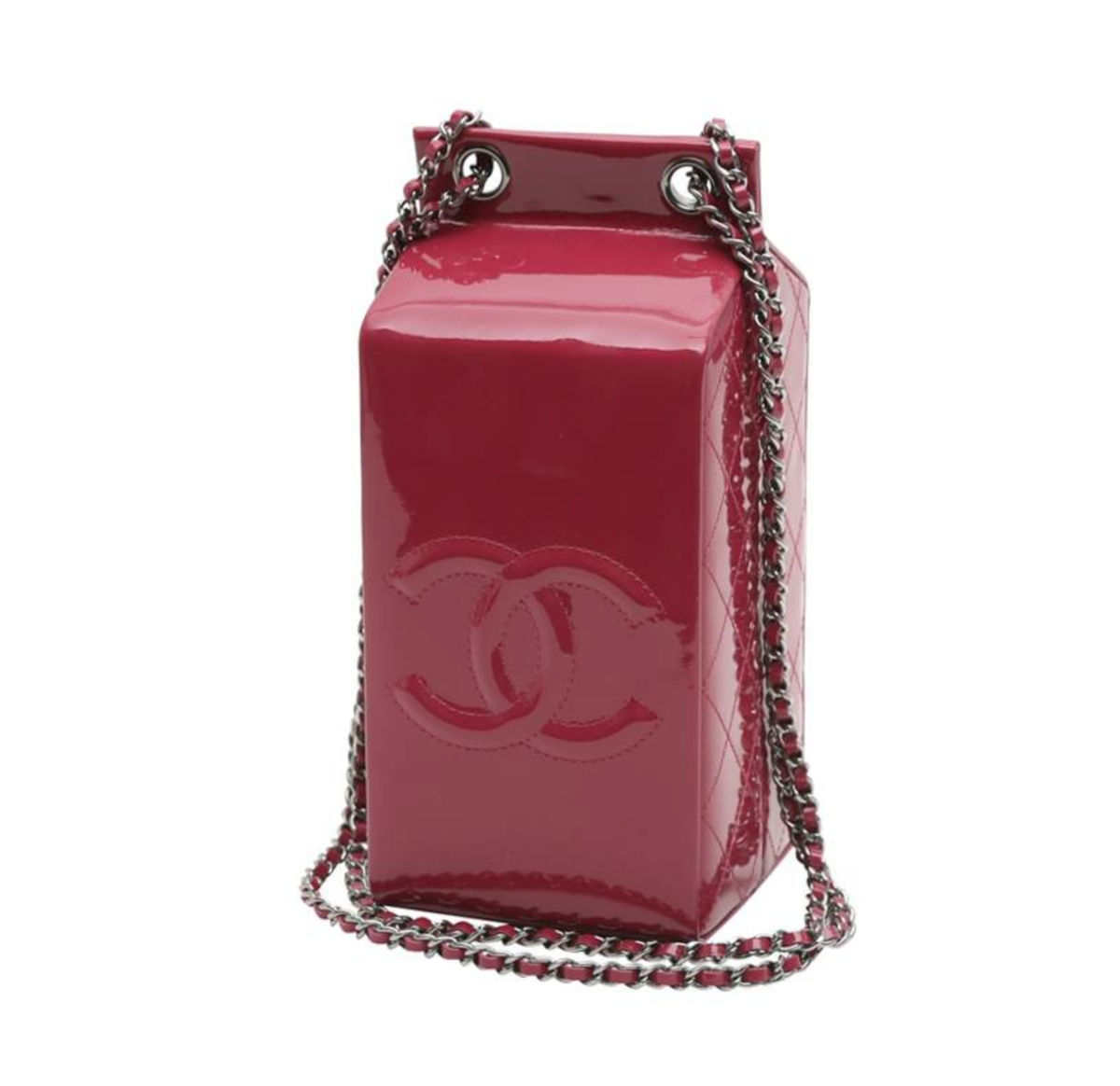 Chanel Milk Carton Handbag 2014 Supermarket Bag Patent Leather