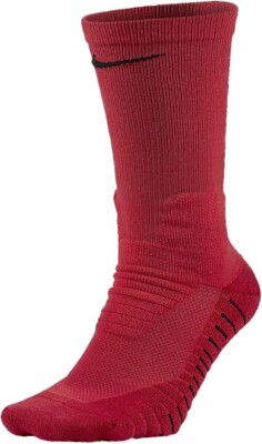 Nike Vapor Dri-Fit Football Crew Sock Burgundy SX5698-677 Lg Men 8-12 WMN 10-13