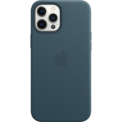 Original Apple Leather Leder Case Cover MHKK3ZM/A iPhone 12 Pro Max Baltic Blue
