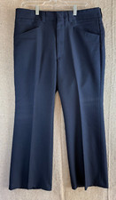  FLAW Vintage Mens Levi's Panatela Pants Size 36x30 70s Bootcut Dark Brown