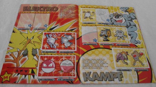 Pokémon Sticker Album 1999 Merlin Collection mit ca. 145 Sticker eingeklebt - Bild 20 von 24