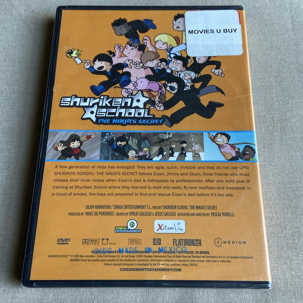 Shuriken School: The Ninja's Secret (DVD 2006) Kids Animation