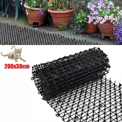 Cat Scat Mat Spike Anti-Cat Dog Pest Deterrent Repellent Animal Scarer Garden 2M