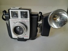 Vintage Art Deco Kodak Brownie Twin 20 Camera with Supermite Flasholder Untested