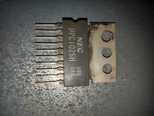 NEC UPC1025H 4,8 Watt Audio Verstärker IC/NOS/10 Pin SIP Paket - Bild 3 von 3