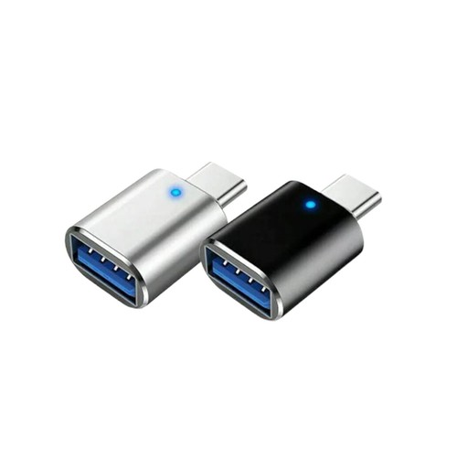 LED USB-C 3.1 Male to USBA Female Adapter Converter OTG Type C Android Phone LRF - Zdjęcie 2 z 16
