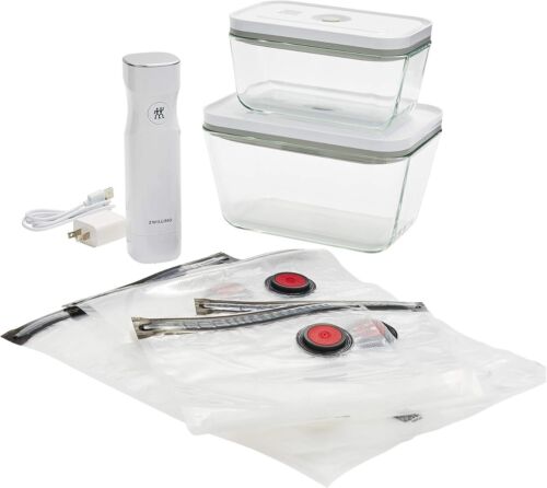 ZWILLING Fresh & Save 7pc Vacuum Sealer Machine Starter Set Airtight Food Storag - Picture 3 of 8