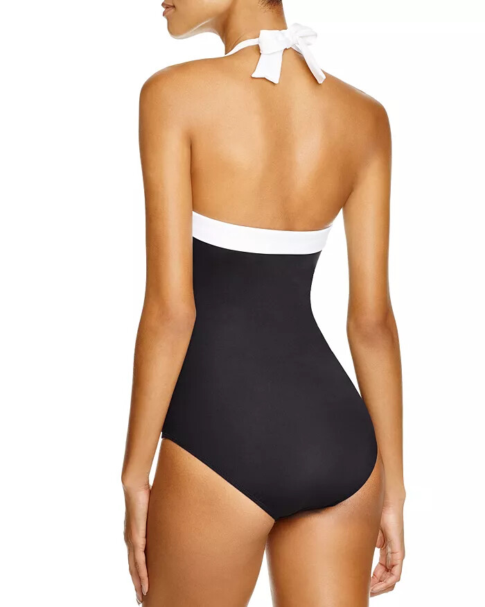 RalphLauren★Bel Aire水着 NWT Ralph Lauren Black Bel Aire Maillot One Piece Swimsuit
