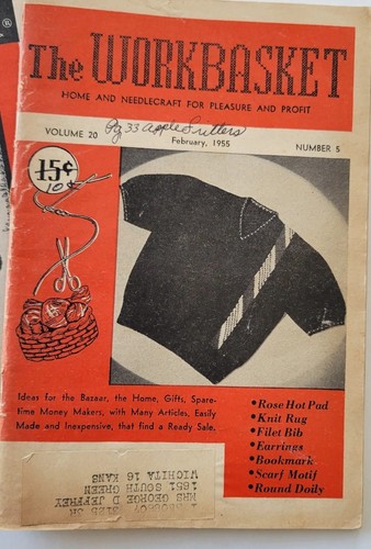 Vintage Workbasket Magazine Lot of 4 1955-1956-1963-1986 - Foto 5 di 6