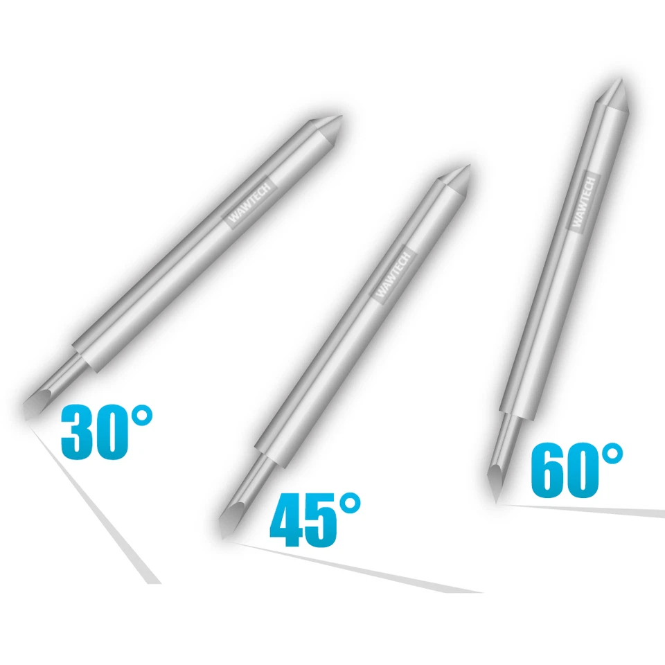 WAWTECH 5 Plottermesser 30° 45° 60° frei wählbar Roland Liyu Refine Helo Schneideplotter