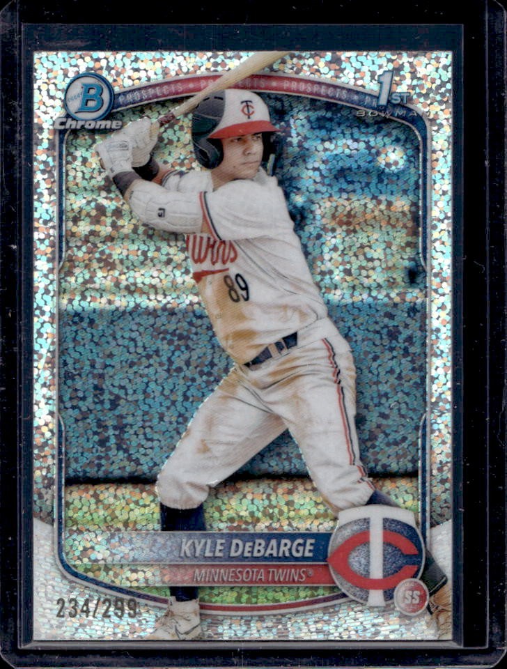 2025 Bowman Kyle DeBarge Chrome Speckle Refractor 1st #234/299 Twins
