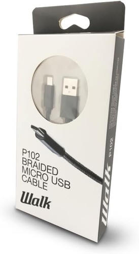 Walk Audio Nylon Micro USB Cable 1M For Android Mobile Phones - Afbeelding 4 van 10