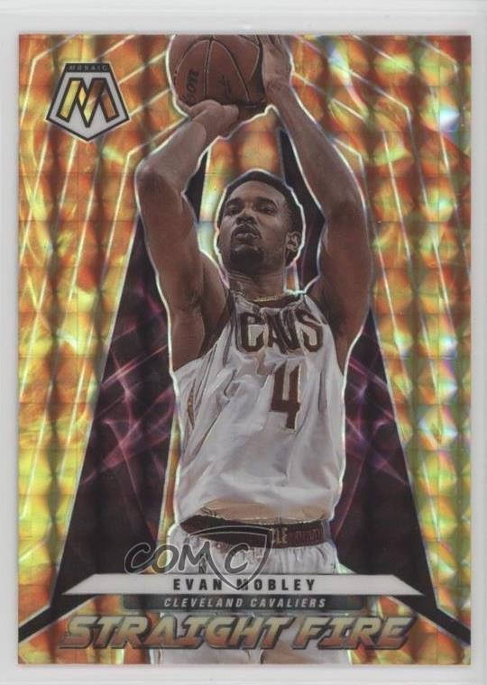 2021-22 Panini Mosaic Straight Fire Evan Mobley #19 1pe9