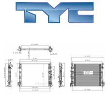 Replacement TYC 13361 Radiator For 2015 Chevrolet Trax 13-14 Buick Encore