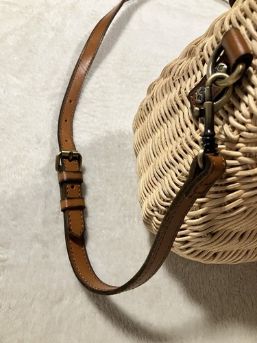 Patricia Nash Colimena Satchel Spring Wicker Handbag Purse Crossbody W/Dust Bag - Picture 4 of 13