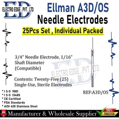 Ellman A3D-OS Needle Electrodes 25Pcs Set Single-Use, Sterile Electrodes