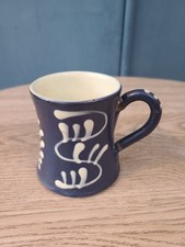 Vintage 1970s Wetheriggs Blue Flare Mug