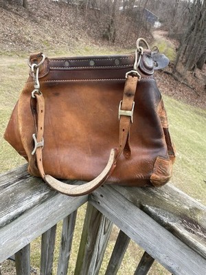 USPS Mail Carrier Leather Bag Leather Shoulder Strap Vintage 70s