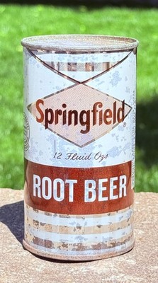 *Rare Undocumented* Springfield Root Beer Flat Top Soda Can--Pre-Zip Code