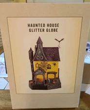 Exclusive Cracker Barrel Haunted House Glitter Globe  Halloween BRAND NEW IN BOX