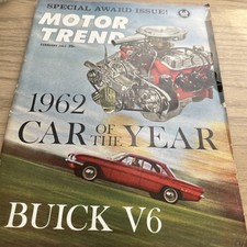 Motortrend Magazine February 1962 Buick V6 Car Of The Year 