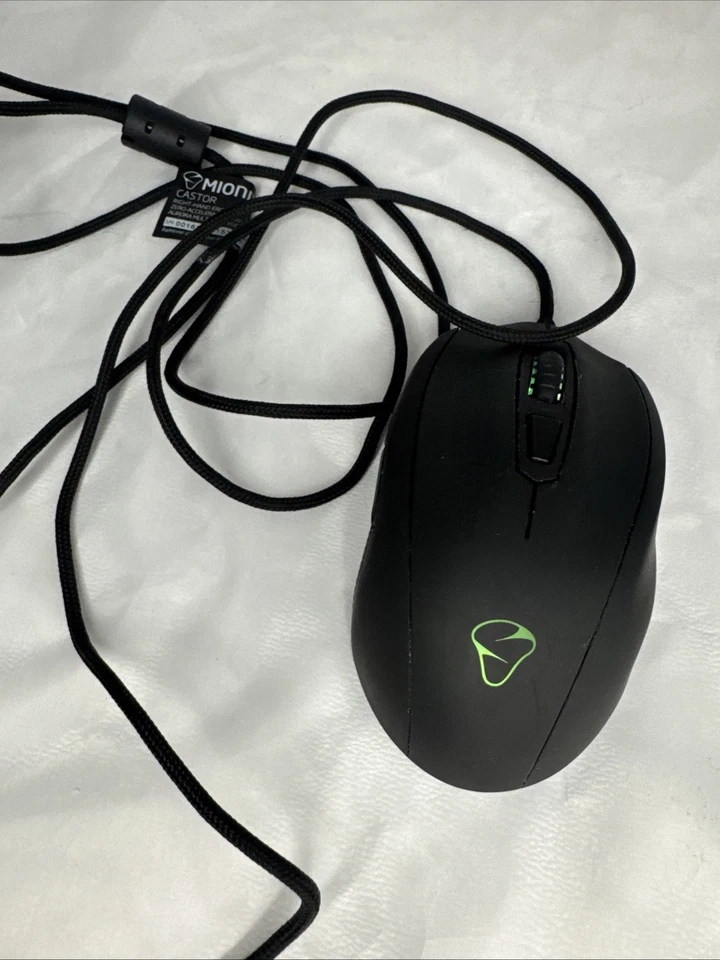 CASTOR MIONIX Gaming Mouse Customizable Ergonomic Color Changing Tested Works - Image 2 of 4
