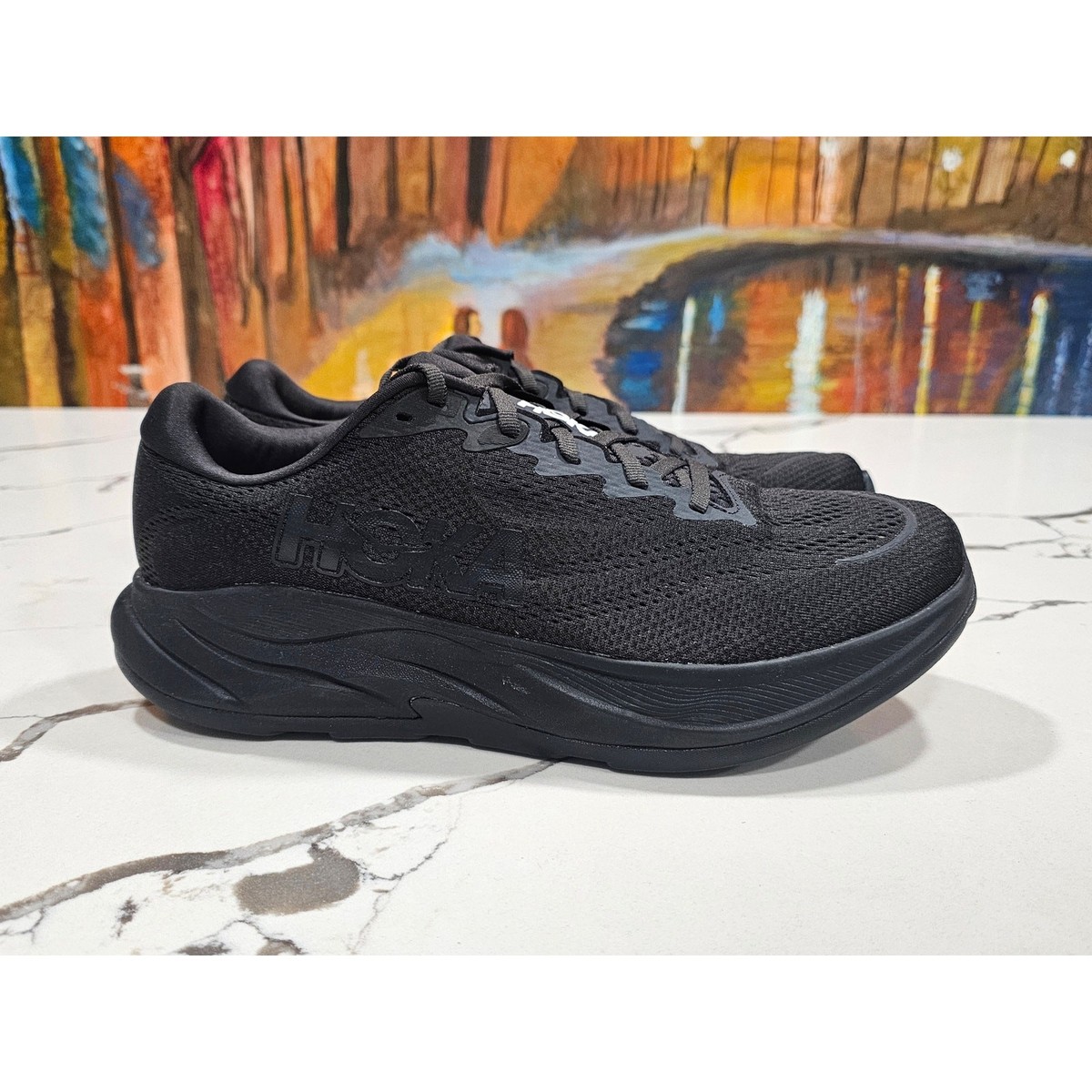 Hoka One Rincon 4 Triple Black Size 11D US Men