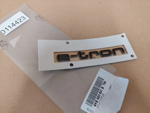 Audi E-Tron Rear Tailgate Black Badge Emblem 4KE853601BT94 2022-on Genuine NEW
