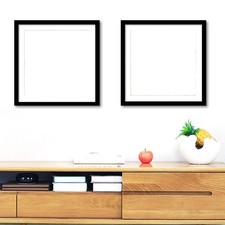 Cornice fotografica quadrata decorativa in legno massello perfetta per l'arredo