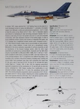 Mitsubishi F-2 F 2 F2 Jet Picture Original Aircraft Article Vtg Detail Sheet