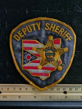 Vintage Law Enforcement Patch Ohio Deputy Sherriff Used 