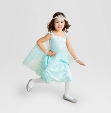 Hyde and EEK Boutique Kids Snow Fairy Dress Wings Crown Costume SMALL