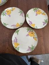 Set of 3 ~ Rare Vintage Franciscan California POPPY 10" Dinner Plate 1950-1953