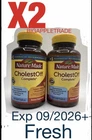 2 Nature Made Cholestoff Complete Dietary Supplement 120 Softgels Exp Sep 2026 +