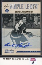 2012-13 Panini Classics Signatures Autographs #23 Errol Thompson