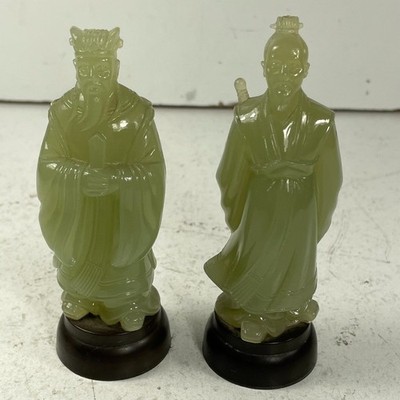 Vintage PVC Resin Figurines Confucius and Wat Yuen Hong Kong King Guard