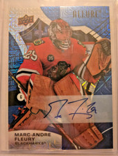 2021-22 Upper Deck Allure Blue Line /35 AUTO Marc-Andre Fleury #30
