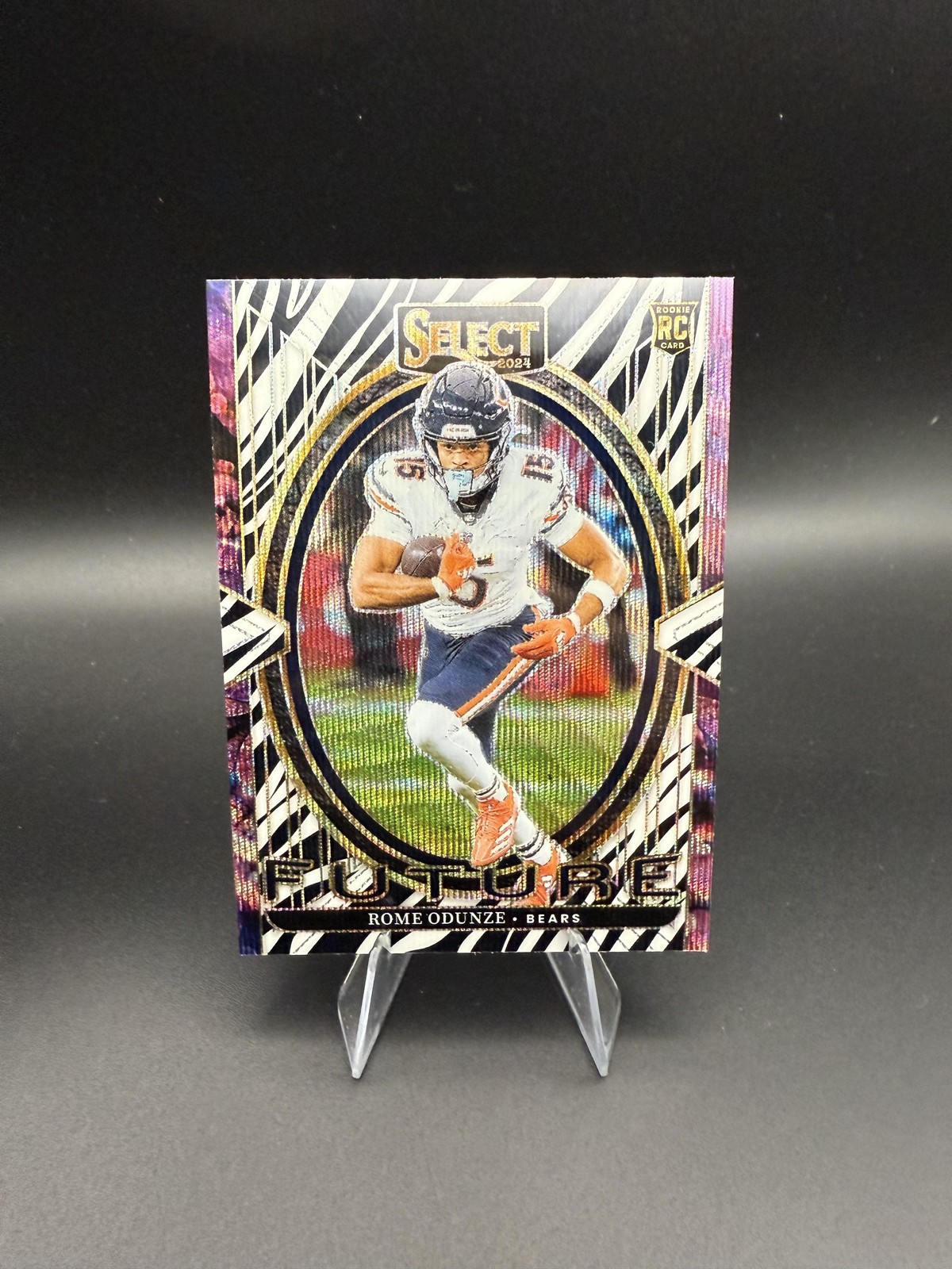 Rome Odunze Panini Select Future #22 Zebra