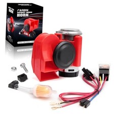Mini Air Horn 12V 150db Super Loud, Compact Car horn with 12v red mini