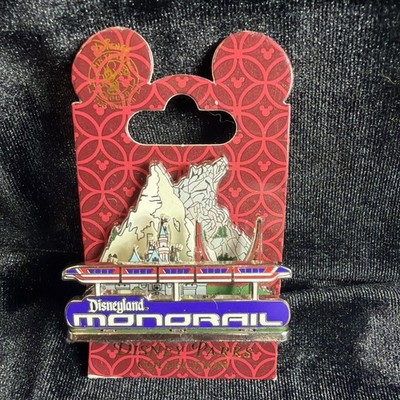 Disneyland Mickey's Pin Odyssey Matterhorn Monorail Grizzly Peak 3D Pin