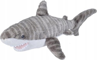 Wild Republic Tigerhai Plüschtier 37cm Stofftier Kuscheltier, Lernspielzeug