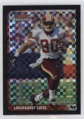 2003 Bowman Chrome X-Fractor 98/250 Laveranues Coles #10 0ot5
