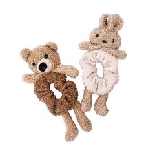 Cute Animal Scrunchies For Hair Accessories Scrunchies Pack Ties Ropes for Te...