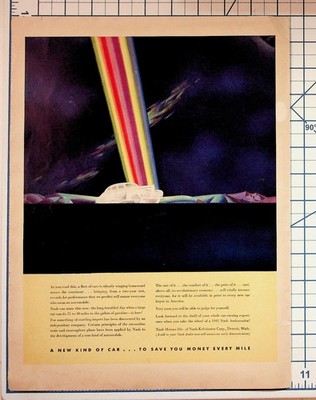 1941 Nash Ambassador Car Advertisement Magazine Print Ad Art