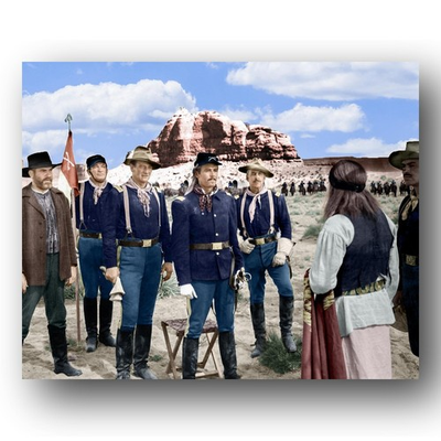 #ad John Wayne in Fort Apache charming 8x10 Photo $12.99