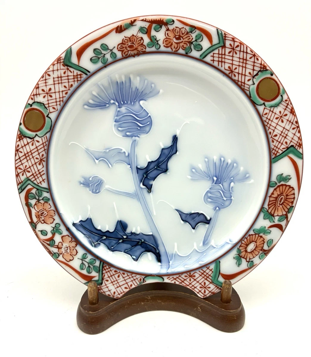 Porcelain & Pottery Blue Vintage Original Japanese Antiques for