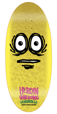 Heroin Lemonzilla Skateboard Deck 13.5
