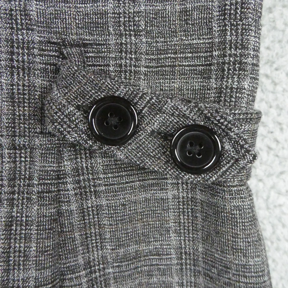 Worthington Dress Womens 10 Black Gray Plaid Sheath Pencil Career Work Office - Image 2 of 4